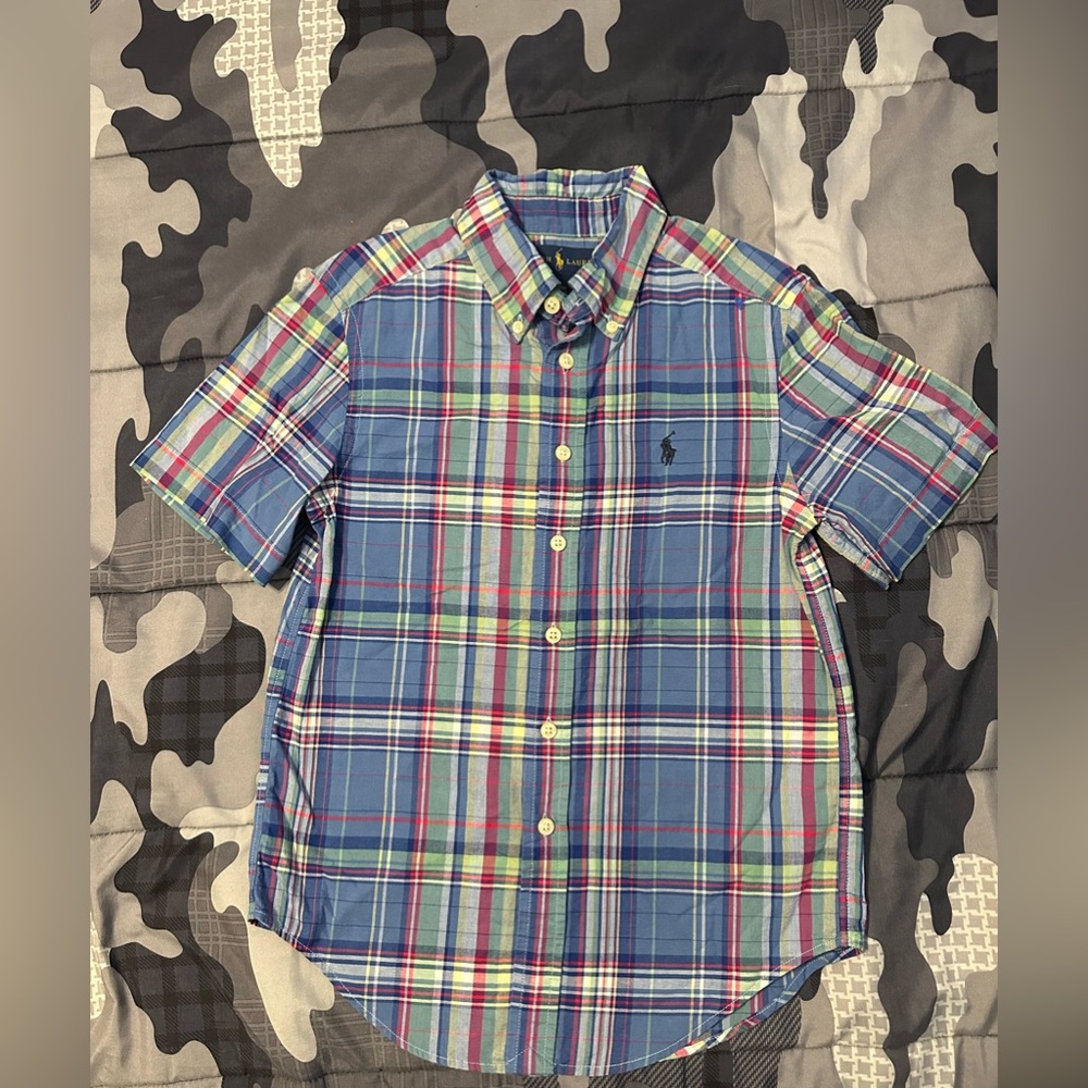 Ralph Lauren boys plaid cotton S8